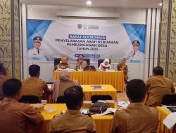 Bupati PALI Pimpin Rapat Penyelarasan Arah Kebijakan Pembangunan Desa Tahun 2025