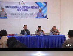 Polres PALI Latih Publik Speaking Personelnya Guna Berikan Layanan Prima