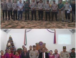 Amankan Perayaan Natal di Talang Ubi, Polres PALI Pastikan Berjalan Aman dan Kondusif