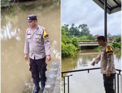 Kapolres PALI Imbau Kesiapsiagaan Dini Hadapi Potensi Banjir, Polsek Penukal Utara Intensifkan Monitoring Debit Air