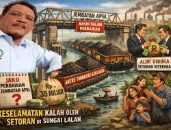 PWRI Sumsel Soroti Dibukanya Kembali Sungai Lalan: Proyek Jembatan Belum Tuntas, Tongkang Batu Bara Sudah Jalan