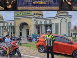 Gelar Giat PASTI di Masjid Jami Assa’idiyyah oleh Satlantas Polres PALI, Ini  Pesan Kapolres