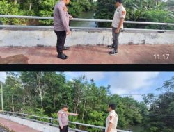 Monitoring Debit Sungai, Kapolres PALI Pastikan Situasi Masih Aman dan Terkendali