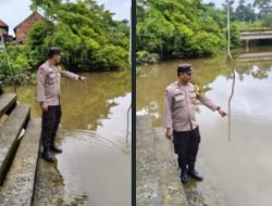 Kapolres PALI Imbau Kewaspadaan Dini Banjir, Polsek Penukal Utara Intensif Monitoring Debit Air