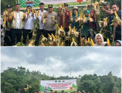 Panen Perdana Jagung Hibrida di Desa Talang Akar, Polres PALI Dukung Ketahanan Pangan Nasional