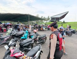 Sat Samapta Polres PALI Gelar Patroli Perintis Presisi di Pasar Ramadhan 