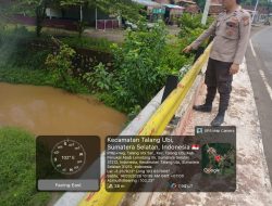 Polisi Pantau Kondisi Air Sungai di Talang Ubi Barat, Situasi Tetap Terkendali