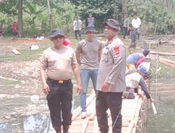 Kapolres PALI Pantau Progres Revitalisasi Jembatan Sungai Rumbai, Target Selesai Besok