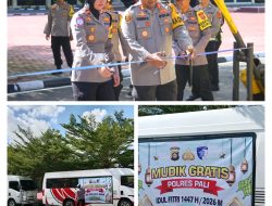 Polres PALI Gelar Mudik Gratis, 30 Warga Diberangkatkan Jelang Idul Fitri