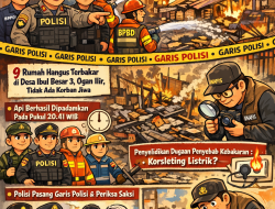 Sembilan Rumah Warga di Pemulutan Ogan Ilir Hangus Terbakar, Api Berhasil Dipadamkan dalam Waktu Dua Jam