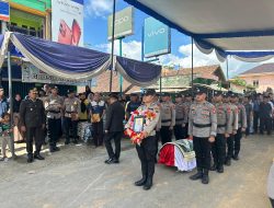Aipda Ali Sadikin Dimakamkan Secara Kedinasan, Upacara Berlangsung Khidmat dan Aman